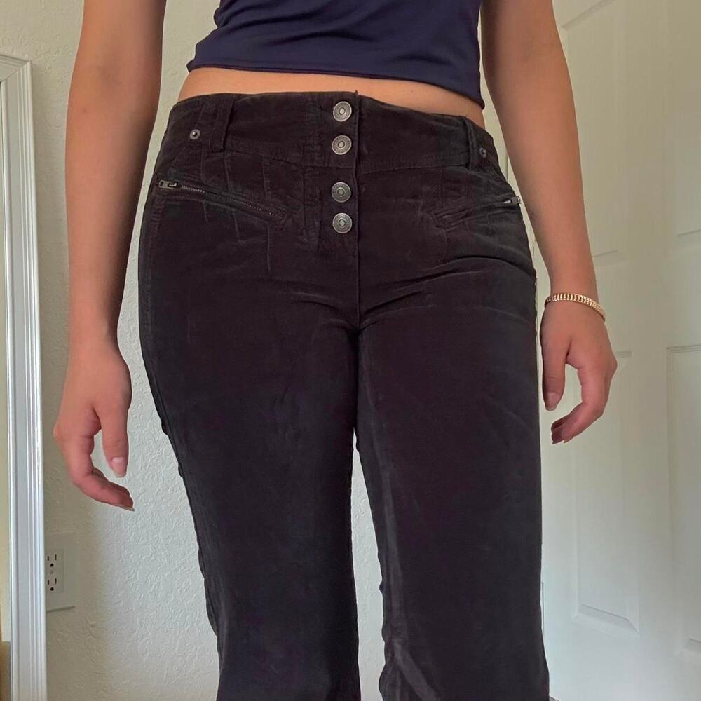 Free people black flare corduroy